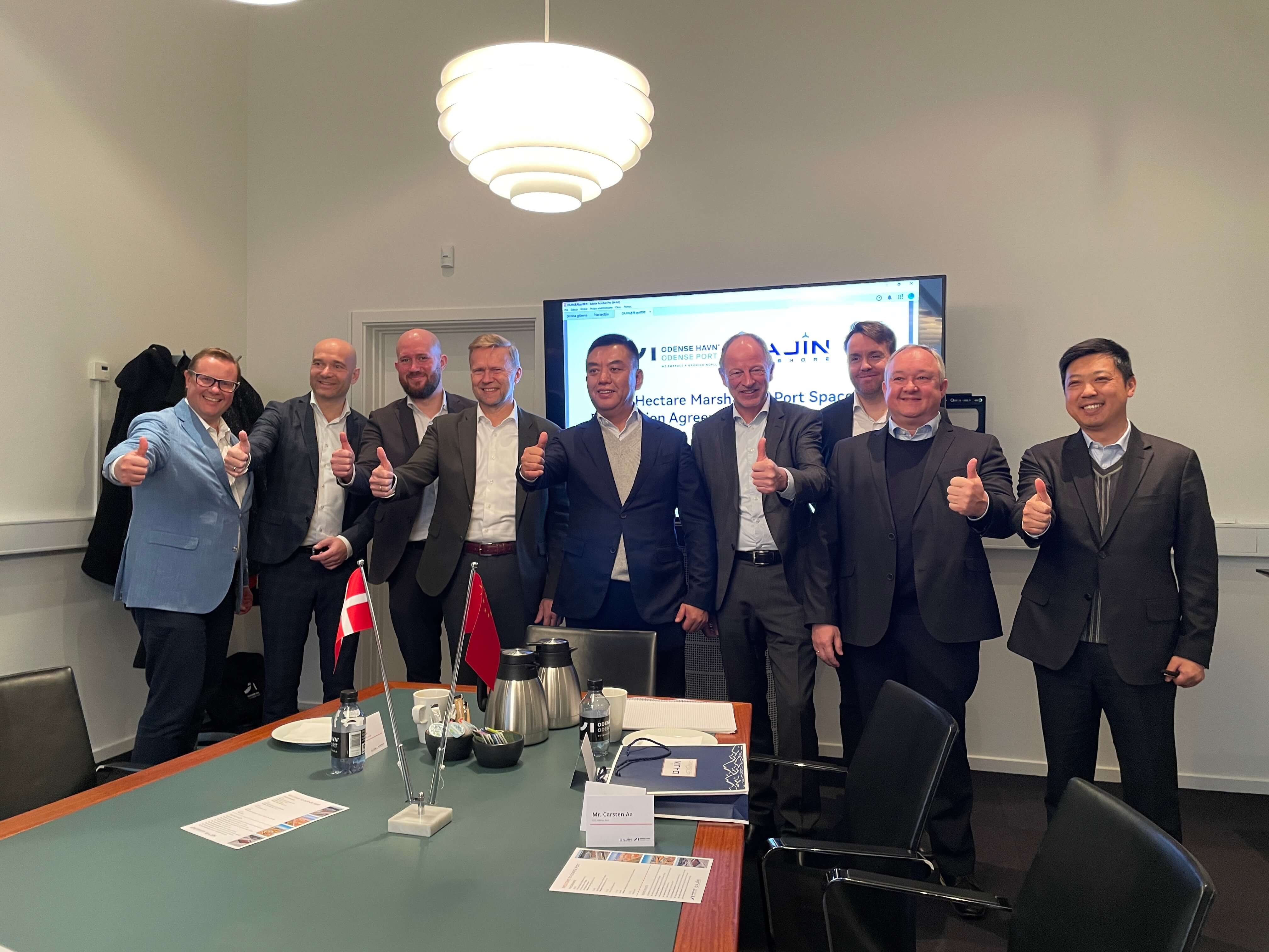 Dajin signs reservation agreement with Odense Port